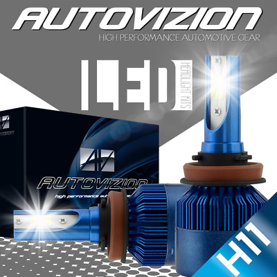 #ad 2018 Cree LED Headlight Kit H8 H9 H11 388W 38800LM 6000K Bulbs Pair HID White $19.39