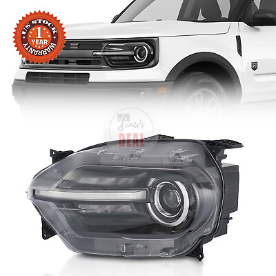 #ad For 2021 23 Ford Bronco Sport LED Headlight Left Driver Non HALO M1PB 13W030 AG $629.99