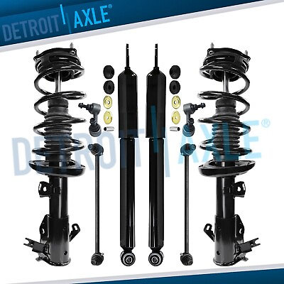 #ad Front Struts w Coil Spring Rear Shocks Sway Bars for 2013 2014 2015 Honda Civic $224.34