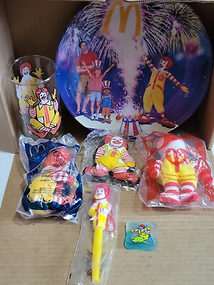 #ad Ronald McDonald Various Items Collection 1977 2010 Plush Pen Toy Plate Cup $49.99
