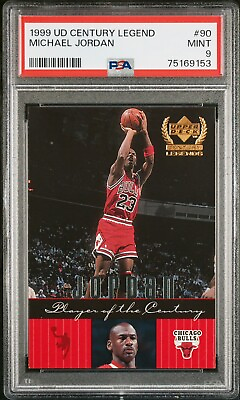 #ad #ad 1999 Upper Deck Century Legends #90 Michael Jordan PSA 9 Player Of The Century $39.99