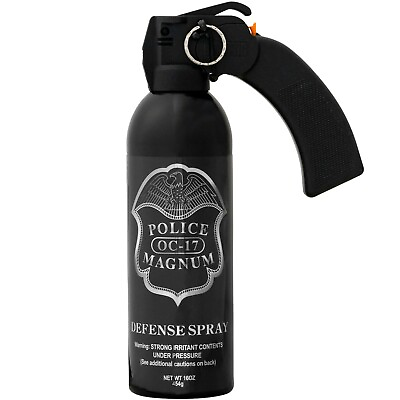 #ad #ad Police Magnum pepper spray 16 oz Pistol Grip Fogger Defense Security Protection $49.95