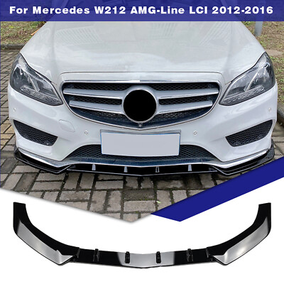 #ad Front Bumper Spoiler Lip For Mercedes Benz E Class W212 Sport 2013 2015 2014 New $69.99