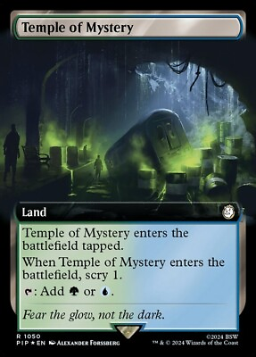 #ad Temple of Mystery Extended Art Surge Foil PIP 1050 NM MTG Magic $3.30