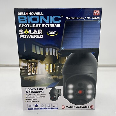 #ad BellHowell Bionic Spotlight Extreme 360  Motion Sensor Solar Spotlight Outdoor $27.00