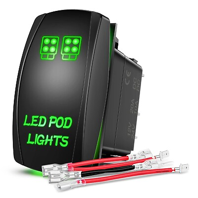 #ad #ad Nilight LED POD Lights Rocker Switch Led Light Bar Switch 5Pin Laser switches $9.99