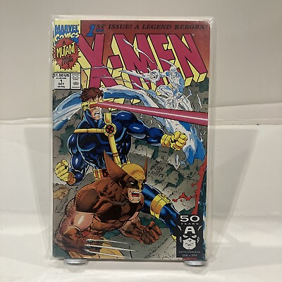 #ad X Men #1 Wolverine Cyclops Cover Jim Lee Marvel 1991 $7.20