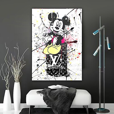 #ad Disney Canvas Art amp; Print Mickey Pop Art Fashion Wall Decor Disney Canvas $225.99