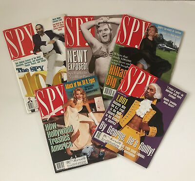 #ad SPY MAGAZINE 1995 VARIOUS ISSUES feat. OJ Simpson trial Gingrich Hillary Clint $19.99
