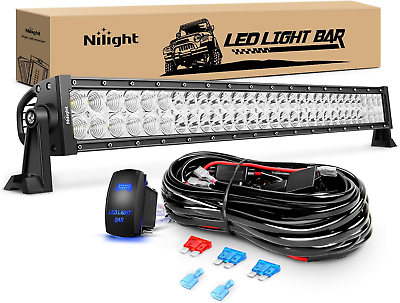 #ad LED Light Bar 32Inch 180W Spot Flood Combo Led off Road Lights 12V 5Pin Rocker S $88.99