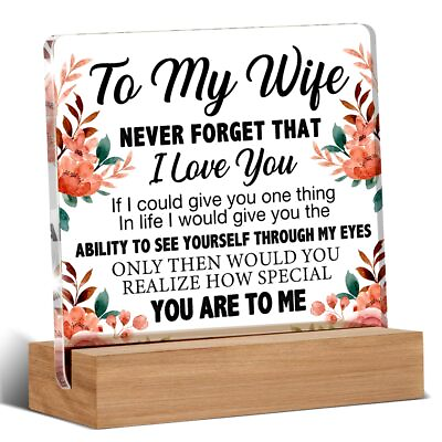 #ad #ad Wife Gift From Husband Romantic Gifts for Wife Wife Gift for Birthday Chr... $12.76