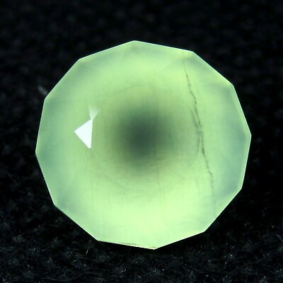 #ad 7.60 Cts EXCELLENT ROUND CUSTOM CUT NATURAL PASTEL GREEN PREHNITE LOOSE GEMSTONE $34.99