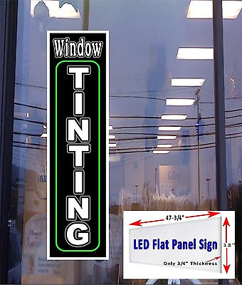 #ad Window TINTING LED flat panel light box sign 48quot;x12quot; $279.96