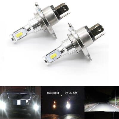 #ad CANBUS H4 9003 HB2 6000K WHITE CSP LED Headlights Bulbs Kit High Low Beam 2X $14.98