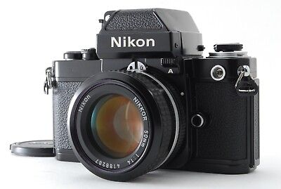 #ad 【N MINT】Nikon F2A SLR 35mm Film Camera Black Ai 50mm f 1.4 Lens From JAPAN $399.99