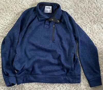 #ad Sonoma Goods For Life Mens Pullover 1 4 Snap Mock Neck Sweater Size XL $15.99