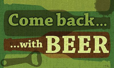 #ad Toland Back With Beer Doormat $22.98