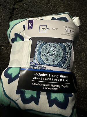 #ad Soft Decorative King Size Pillow Sham 20x36quot; BRAND NEW UNOPENED $6.00
