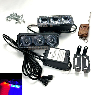 #ad Remote DRL Strobe 3 LED Bumper OffRoad Warning Security Flash Light BMS #A $43.20