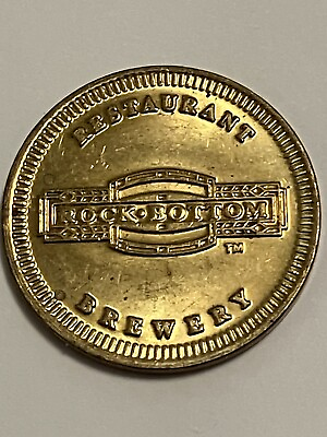 #ad Rock Bottom Restaurant Brewery Parking Coin Token 24mm #sg1 $12.99