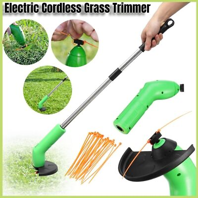 #ad Electric Cordless Grass Trimmer Garden Weed Strimmer Cutter Mini Handheld Tool $17.99