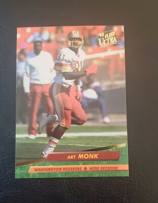 #ad 1992 Fleer Ultra Art Monk Washington Redskins #411 $0.99