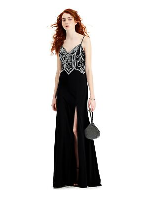 #ad SAY YES TO THE PROM Womens Spaghetti Strap Full Length Prom Shift Dress $12.99
