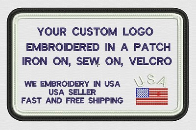 #ad A LA CARTE Logo Custom Made Iron on Patch Badges Embroidered DIY Patch Free sh $1.00