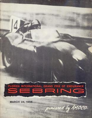#ad Rare 12HR OF SEBRING 1956 GRAND PRIX RACING ORIGINAL PROGRAM VG $199.99