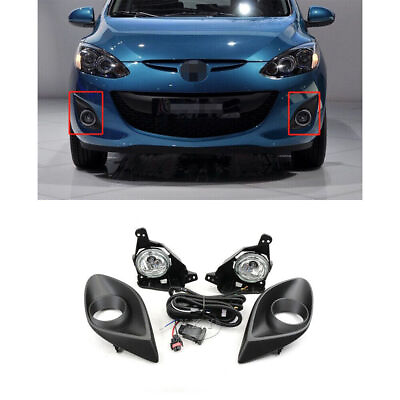 #ad Bumper halogen Fog Light with Wiring amp; Switch For Mazda 2 Hatchback 2010 2014 $118.66