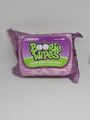 #ad Boogie Wipes Natural Saline Nose Wipes Great Grape 30 Ct $9.95