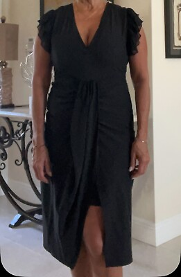 #ad womens cocktail dress size medium black $68.00