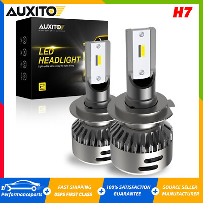 #ad AUXITO H7 LED Headlight Kit Bulbs High Low Beam Super Bright 6500K ERROR FREE US $19.99