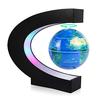 #ad LED Magnetic Globe Floating Globe with Cool Tech 24 Hours Auto Rotating C Sha... $39.36