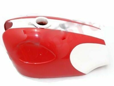#ad Steel Red amp; White Painted Petrol Gas Fuel Tank BSA B25 B44 Star Fire $301.88