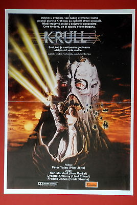 #ad KRULL SCI FI PETER YATES 1983 RARE EXYU MOVIE POSTER $33.49