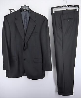 #ad Jos A Bank Signature Gold Gordon 2pc Jacket Pant Suit Mens Size 42L W 36 X 33L $32.00