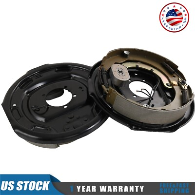 #ad NEW Assembly Trailer Brake 12quot; X 2quot; Pair Fits 7000 Lbs Axle 21005 Electric $189.97