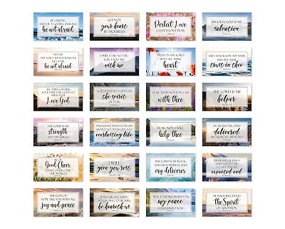 #ad Be Not Afraid Bible Verse Cards with Full Scripture Pack of 48 $8.86