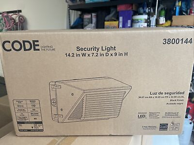 #ad #ad Code Security Light LED 52 Watt Black 5200 Lumens New $39.99