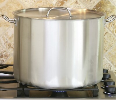 #ad Cook Pro 35 qt. Stock Pot with Lidby Cook Pro Stainless Steel New $69.99