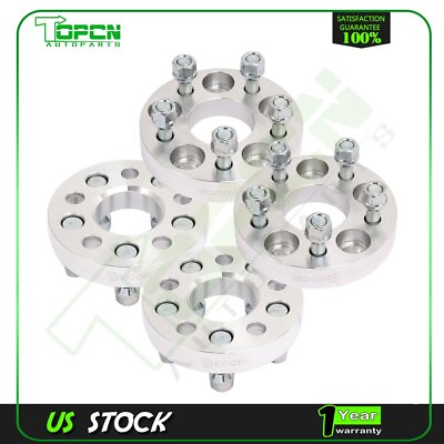 #ad 4X 1quot; 25mm Thick 5x100 Wheel Spacers 12x1.25 For 1995 2013 Subaru Impreza 2012 $61.40