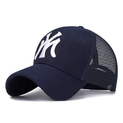 #ad Athletic Baseball Fitted Cap Dad Hat Snapback Mesh Cap Trucker Mesh Cap Men#x27;s St $8.87