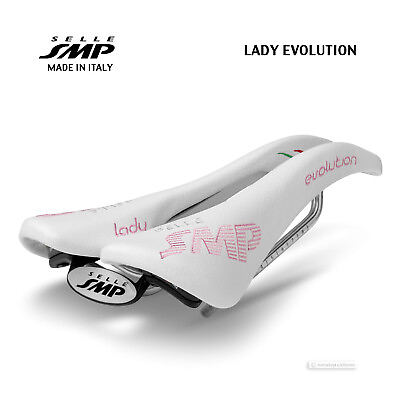 #ad NEW Selle SMP LADY EVOLUTION Saddle Womens : WHITE MADE IN iTALY $249.00