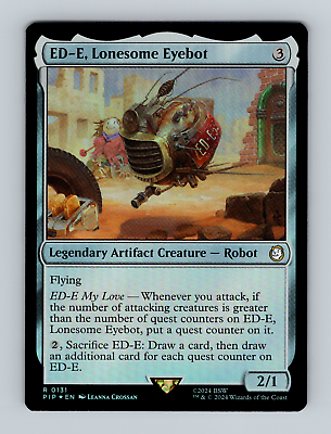 #ad MTG FOIL ED E Lonesome Eyebot Universes Beyond: Fallout PIP 0131 $8.66