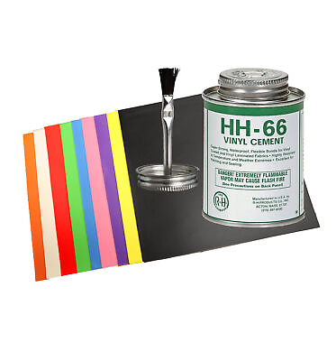 #ad Commercial Inflatable Repair Kit 9 15 oz PVC Vinyl Patches amp; 4 oz HH 66 Glue $59.99
