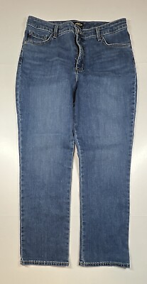 #ad Lee Women’s Straight Leg Jeans Relaxed Fit 12 Short High Rise Instantly Slims $21.95