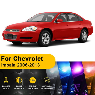#ad 15X LED Interior Lights Package Kit For Chevrolet Impala 2006 2013TOOL 4 Color $16.13