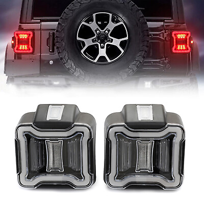 #ad Tail Lights Turn Turn Signal for 2018 2022 Jeep Wrangler JL JLU DRL Sequential $85.99