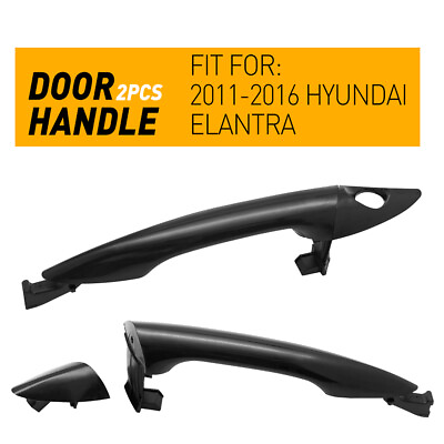 #ad 2pcs Handle For Hyundai 11 16 Elantra Front Driver Passenger side Exterior Door $23.19
